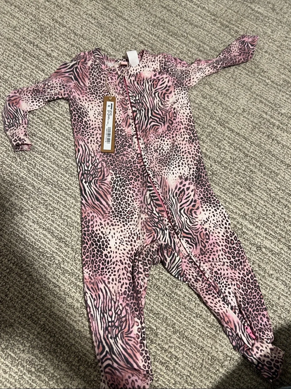 SKIMS Sleep Baby Onesie in Bloom Animal Print 🆕